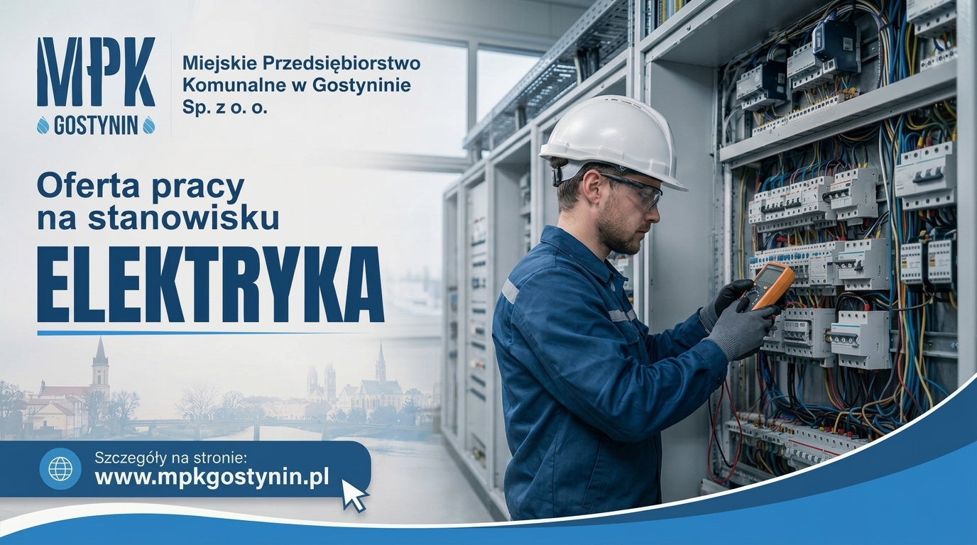 MPK Gostynin: oferta pracy na stanowisku elektryka