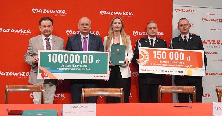 250 tysięcy złotych dla Sannik. Nowy wóz dla OSP i lepsza droga
