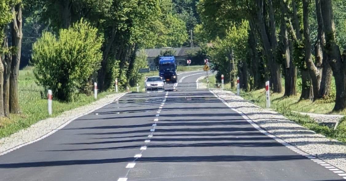 Remont drogi wojewódzkiej DW 581 na odcinku Sokołów–Pomarzanki zakończony