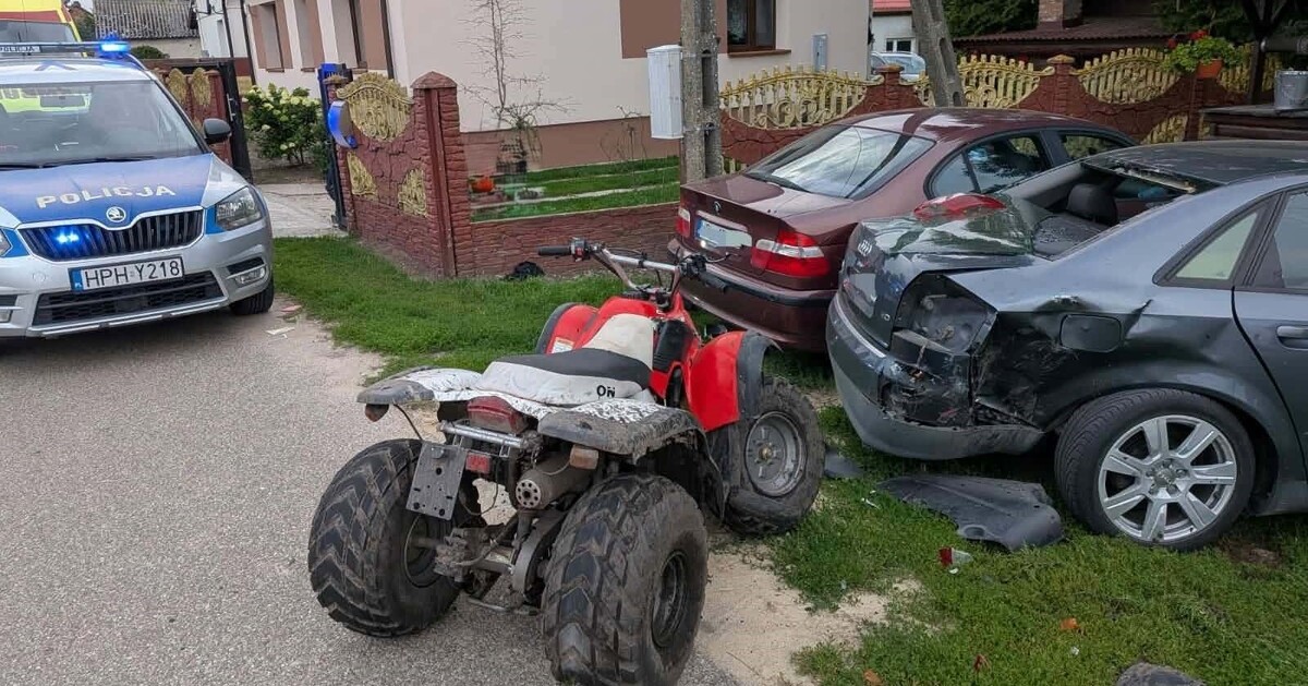 17-latek Na Quadzie Uderzył ...