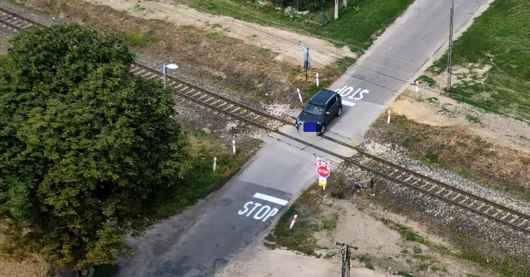 Dron Nad Przejazdami Kolejowymi....