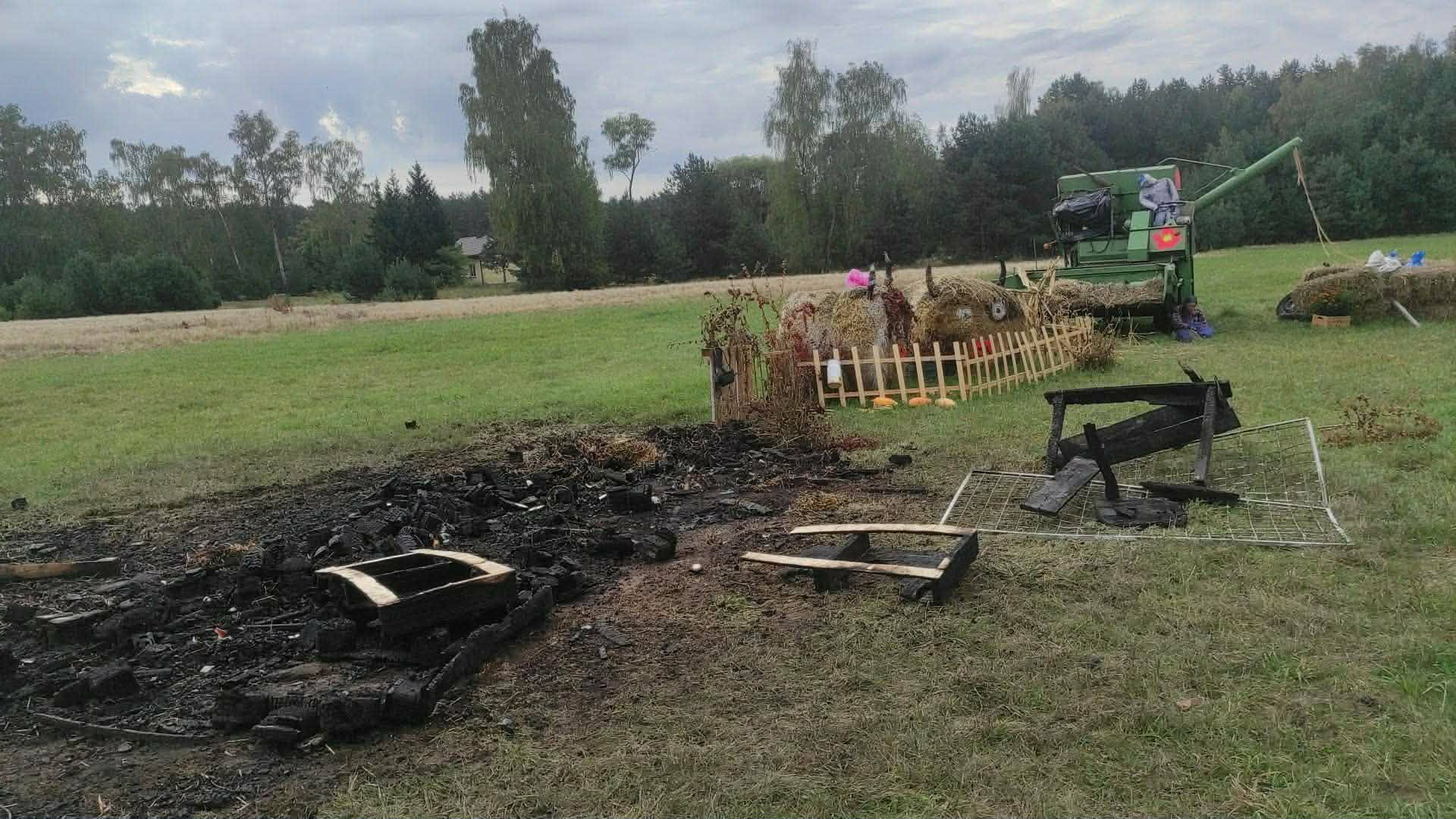 Nocny Pożar Witacza Dożynkowego W...