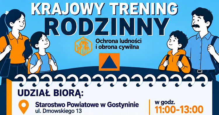 17 października rodzinny trening na czas kryzysu. Gdzie w powiecie gostynińskim?
