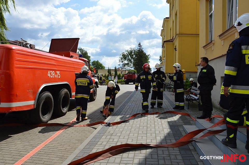Ćwiczenia przeciwpożarowe w gostynińskim DPS