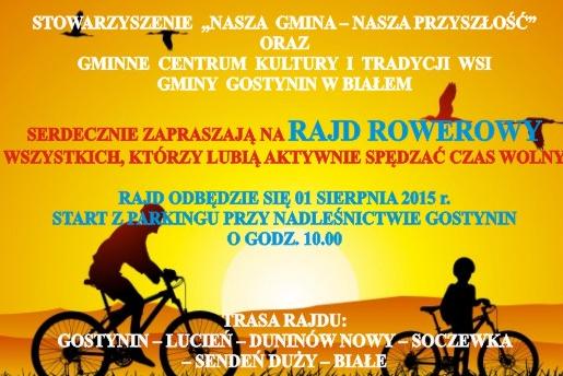 Zaproszenie na Rajd Rowerowy oraz ognisko