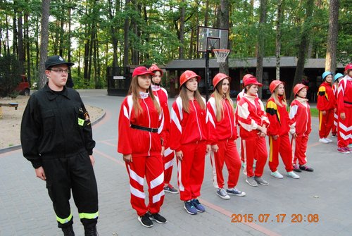 Obóz szkoleniowy Młodzieżowych Drużyn Pożarniczych z terenu Gminy Gostynin