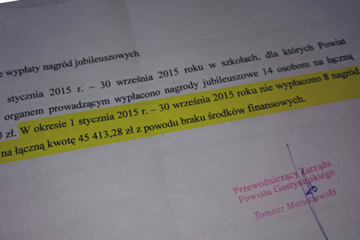 Pracownicy GCE bez nagród jubileuszowych