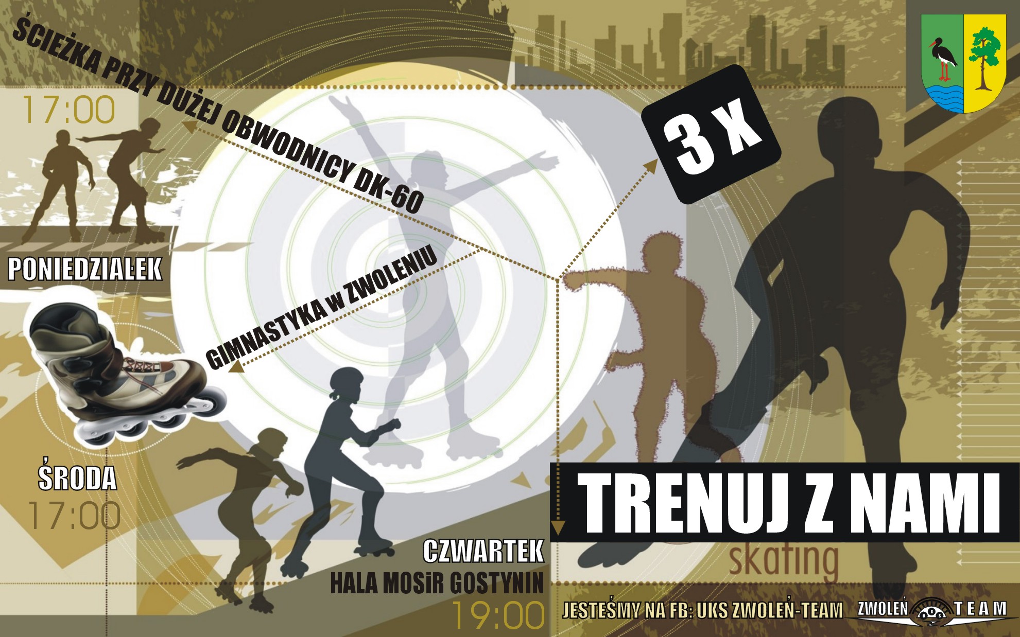 UKS Zwoleń Team zaprasza na treningi wrotkarstwa szybkiego