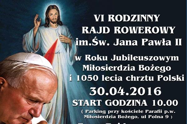 VI Rodzinny Rajd Rowerowy im. Św. JP II