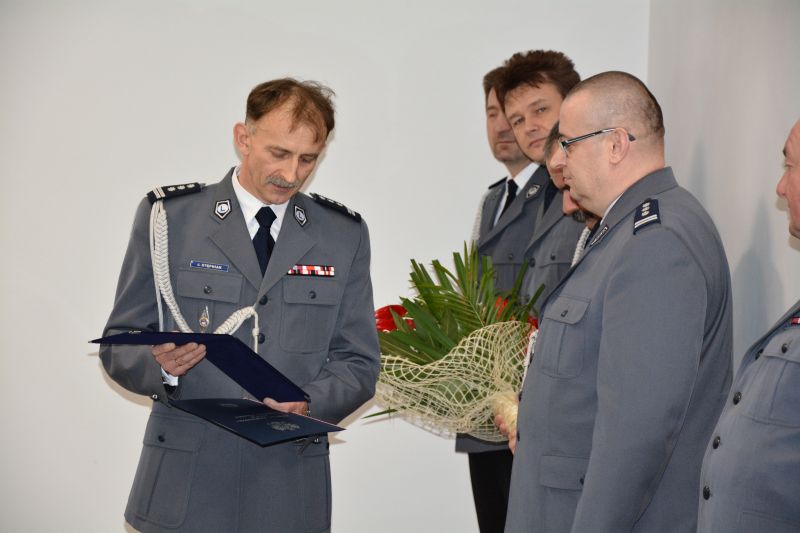 Pożegnanie komendanta gostynińskiej Policji