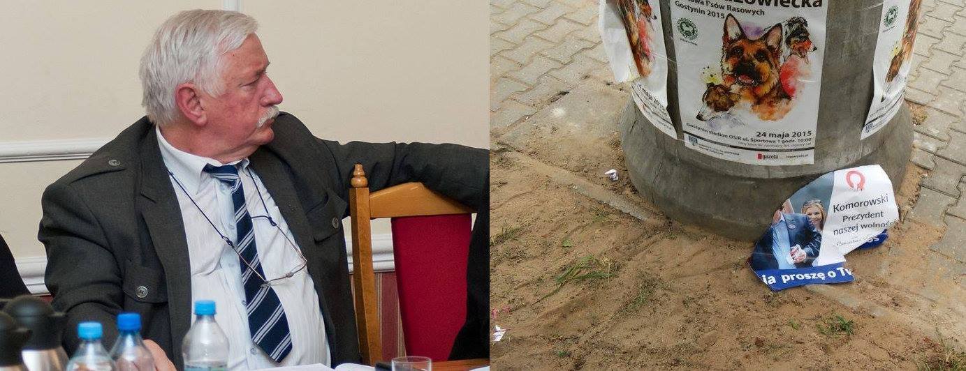 Radny PIS Jan Głodowski z wyrokiem za zrywanie plakatów wyborczych Bronisława Komorowskiego