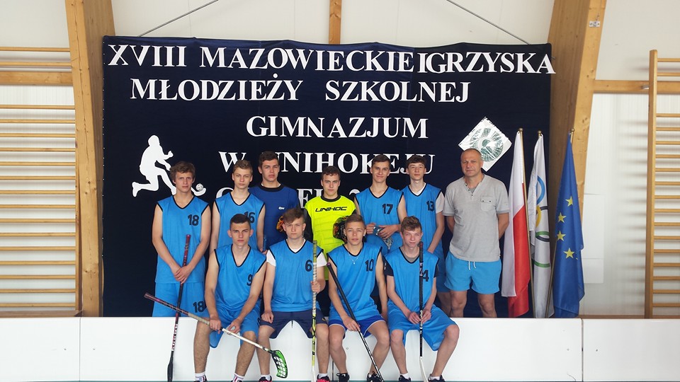 Gimnazjum nr 2 siódmą drużyną w województwie mazowieckim w unihokeju