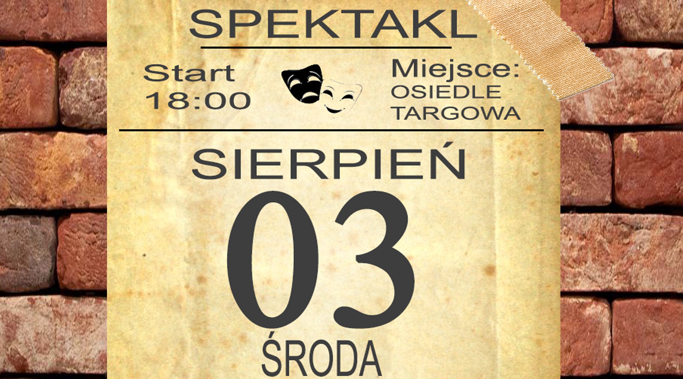 Przedstawienie dla dzieci "Stoliczku nakryj się" - zaproszenie