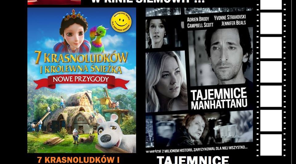 Ostatnie seanse "Królewny Śnieżki" i "Tajemnic Manhatanu" w kinie Siemowit