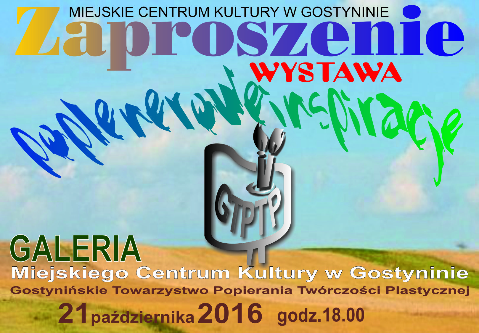 Poplenerowe inspiracje  w MCK - zaproszenie