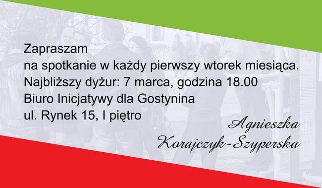 Radni Idg Zapraszają Mieszkańców Na...