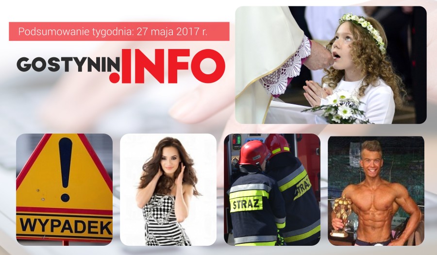 Podsumowanie tygodnia: Komunia Święta, wypadek w Sierakówku, awaria gazociągu przy Kowalskiej oraz gwiazdy na Dni Gąbina