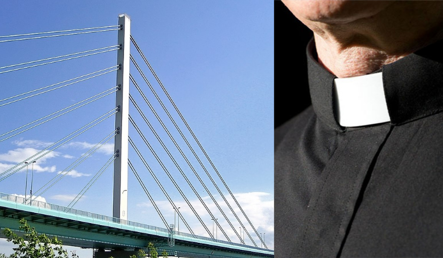Proboszcz z Trębek chciał popełnić samobójstwo. Skoczył z mostu do Wisły