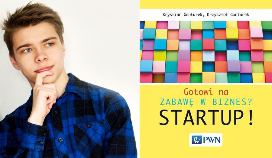Krystian Gontarek, najmłodszy startupowiec w Polsce napisał książkę