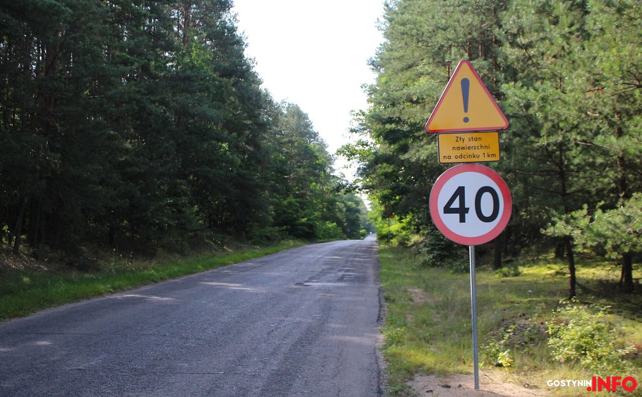 Droga powiatowa Gostynin - Nowa Wieś nareszcie doczekała się remontu [ZDJĘCIA]
