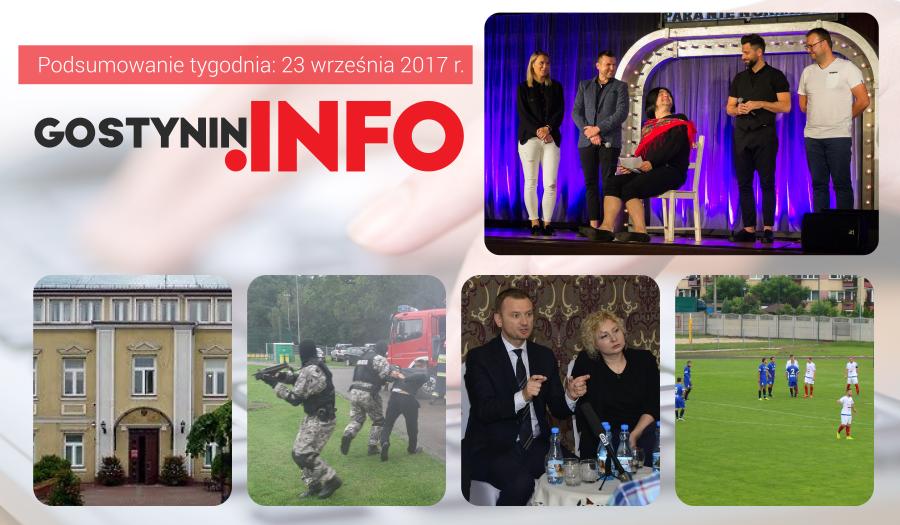 Podsumowanie tygodnia: Kabaret Paranienormalni w Gostyninie, ćwiczenia obronne oraz negatywne prognozy Polskiej Akademii Nauk